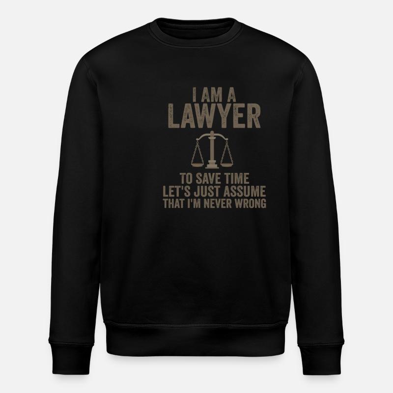 Ich bin Anwalt - Stanley/Stella Unisex Bio-Sweatshirt ROLLER - Schwarz