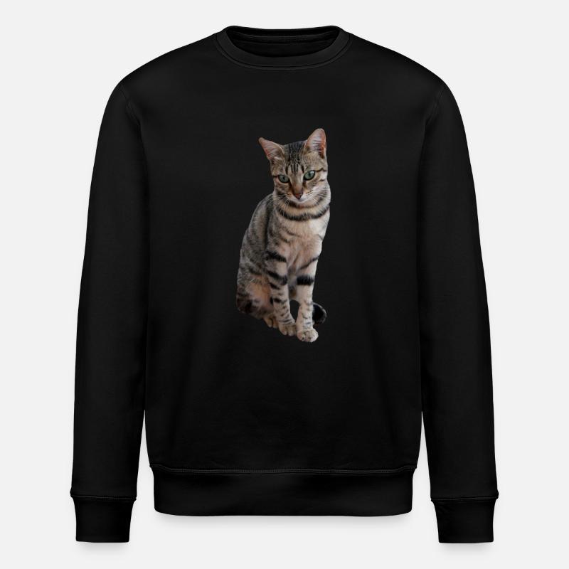 Katze, Kätzchen - Stanley/Stella Unisex Bio-Sweatshirt ROLLER - Schwarz