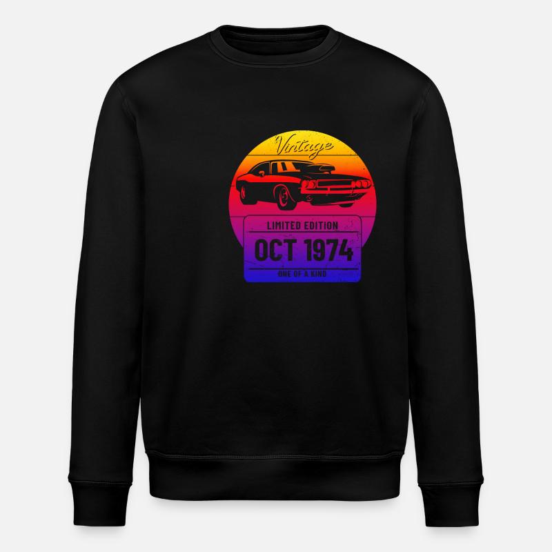 OCT 1974 - Stanley/Stella ROLLER Unisex Organic Sweatshirt - black