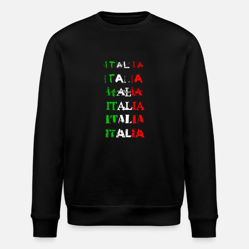 italia - Stanley/Stella Unisex Bio-Sweatshirt ROLLER - Schwarz