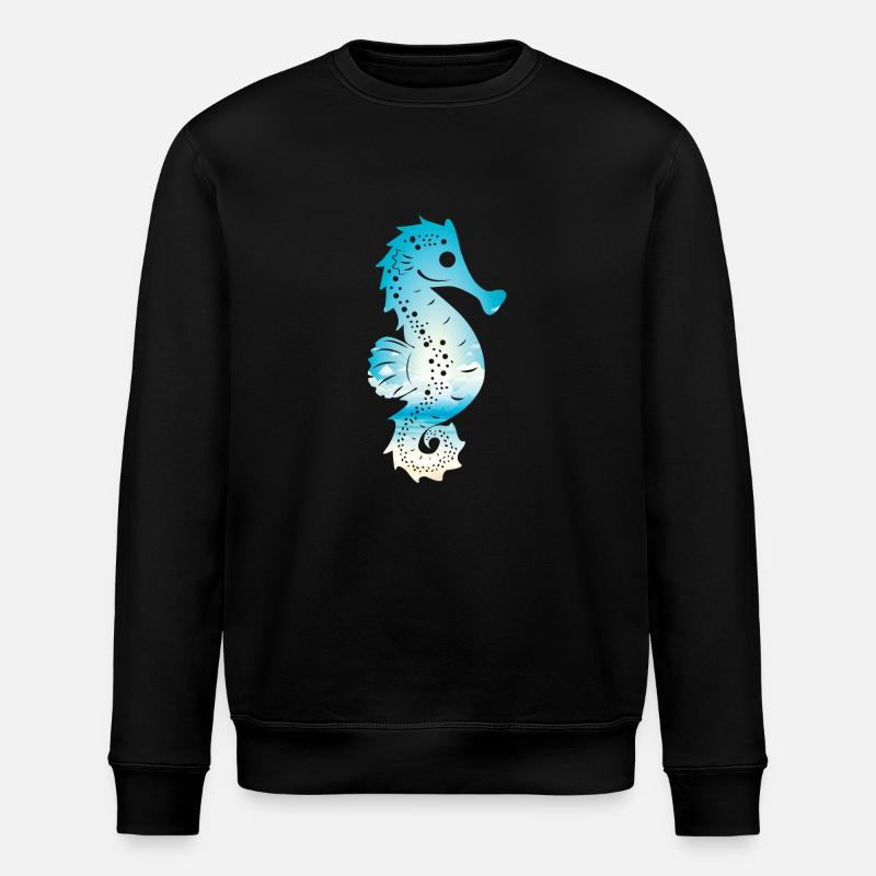 SeePferdchen (Sky-Edition) - Stanley/Stella Unisex Bio-Sweatshirt ROLLER - Schwarz