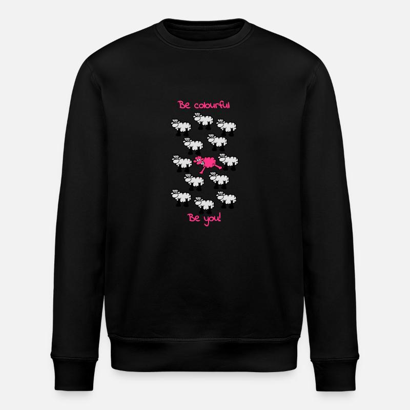 be different - be colourful - Stanley/Stella Unisex Bio-Sweatshirt ROLLER - Schwarz