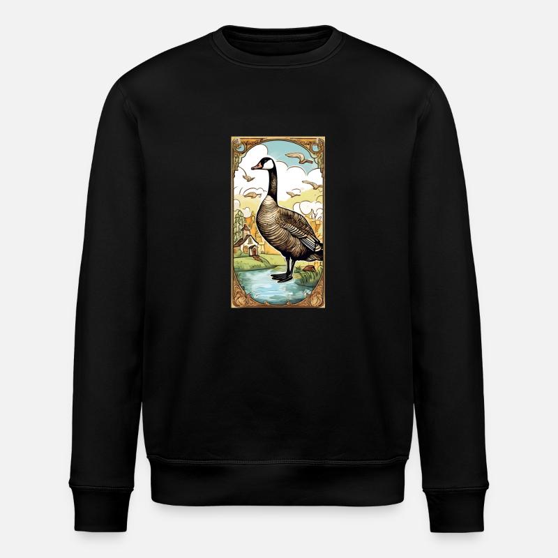 Oie de dessin animé - Sweat bio ROLLER Stanley/Stella Unisexe - noir