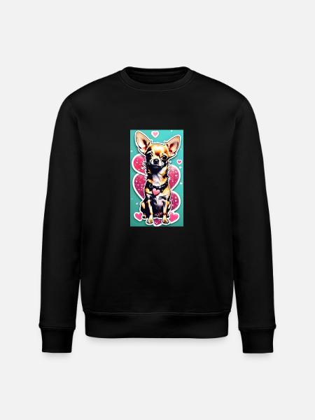 Chien chihuahua - Sweat bio ROLLER Stanley/Stella Unisexe - noir