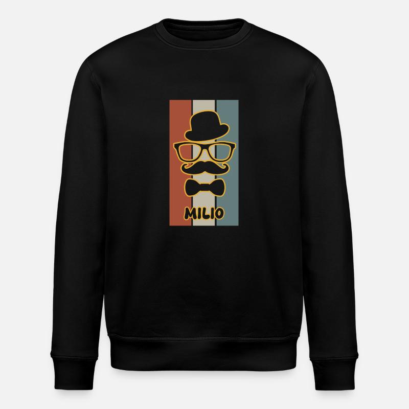 Milio as a name - Stanley/Stella ROLLER Unisex Organic Sweatshirt - black