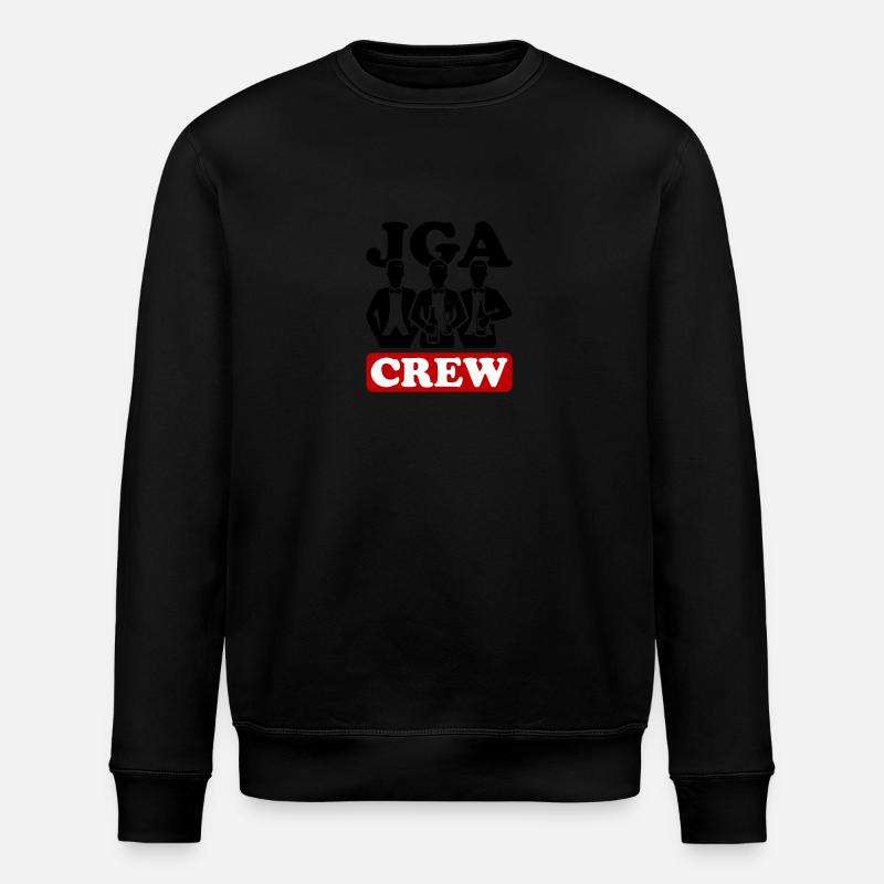 Junggesellen Abschied Crew - Stanley/Stella Unisex Bio-Sweatshirt ROLLER - Schwarz