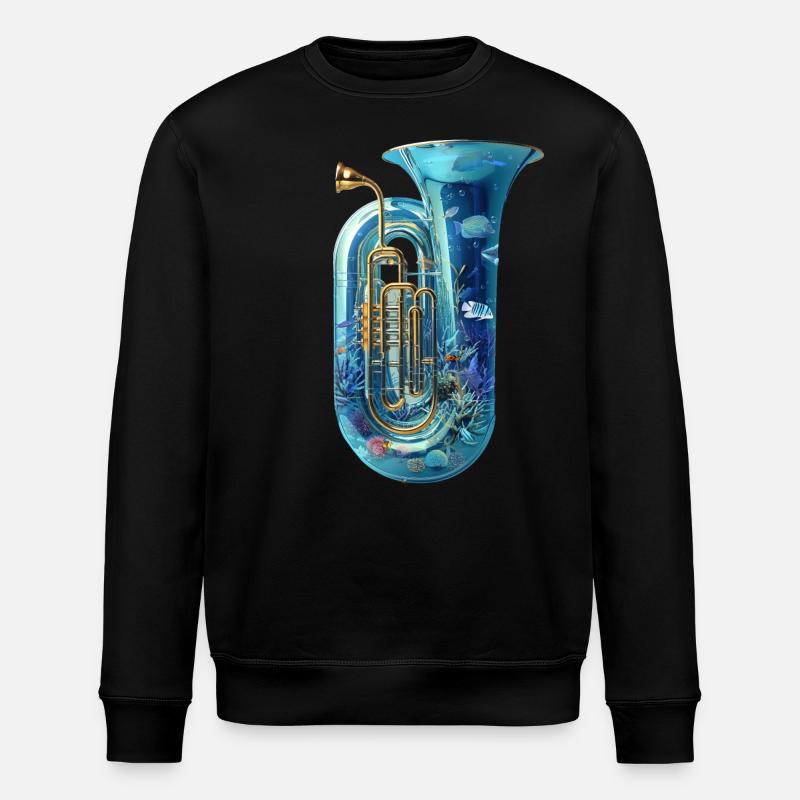 Fisch Tuba - Stanley/Stella Unisex Bio-Sweatshirt ROLLER - Schwarz