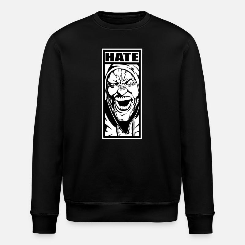 Hate - Stanley/Stella ROLLER Unisex Organic Sweatshirt - black