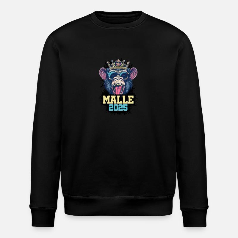 Malle 2025 Monkey - Stanley/Stella ROLLER Unisex Organic Sweatshirt - black