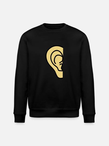 ear - Stanley/Stella ROLLER Unisex Organic Sweatshirt - black