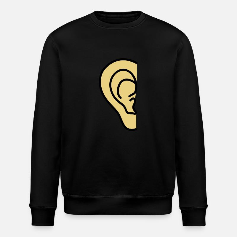 ear - Stanley/Stella ROLLER Unisex Organic Sweatshirt - black