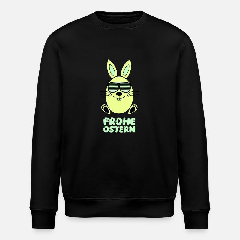 Happy Easter Bunny - Stanley/Stella ROLLER Unisex Organic Sweatshirt - black