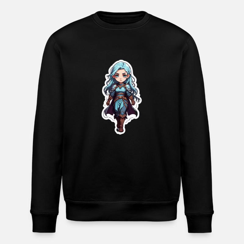 Dungeons & Dragon Magierin - Stanley/Stella Unisex Bio-Sweatshirt ROLLER - Schwarz