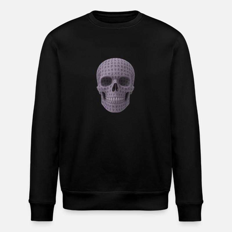 Viking Runen Skull - Stanley/Stella Unisex Bio-Sweatshirt ROLLER - Schwarz