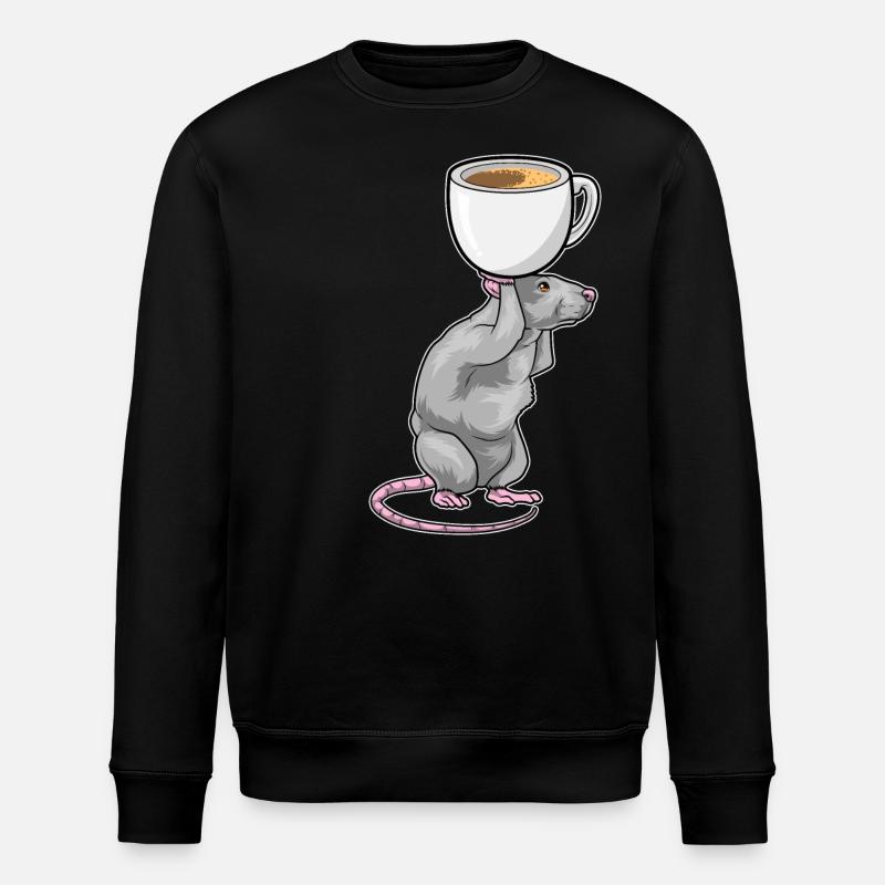 Tasse à café souris - Sweat bio ROLLER Stanley/Stella Unisexe - noir
