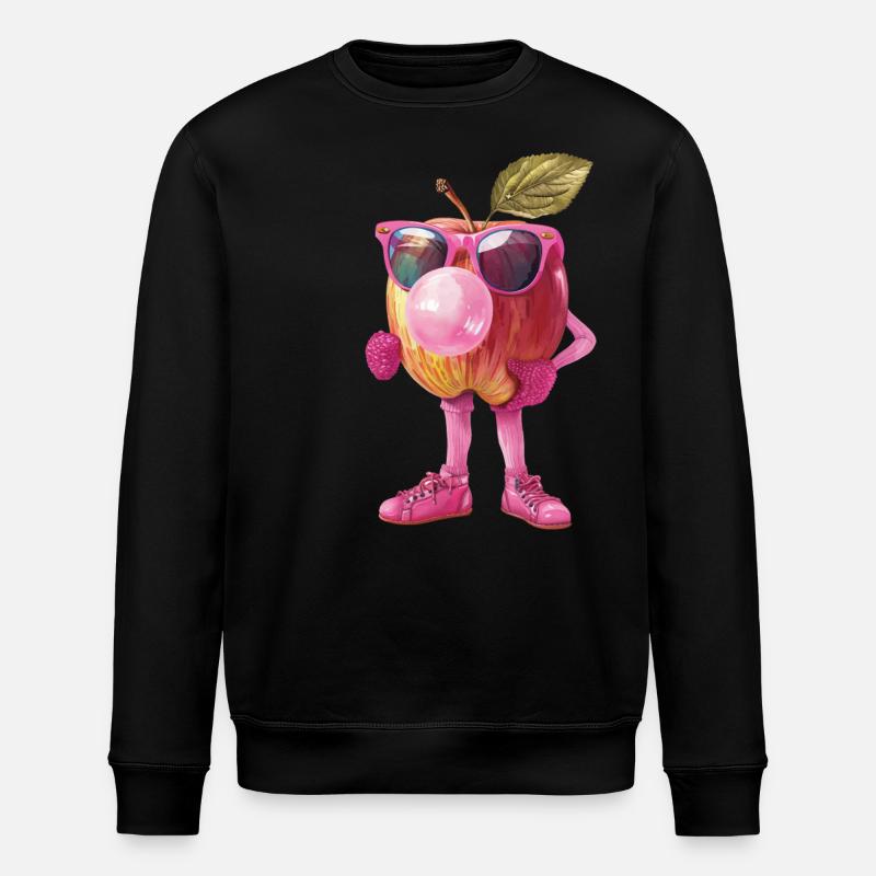 Apfel - Stanley/Stella Unisex Bio-Sweatshirt ROLLER - Schwarz