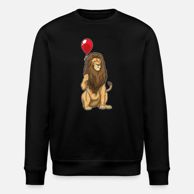 Löwe Luftballon - Stanley/Stella Unisex Bio-Sweatshirt ROLLER - Schwarz