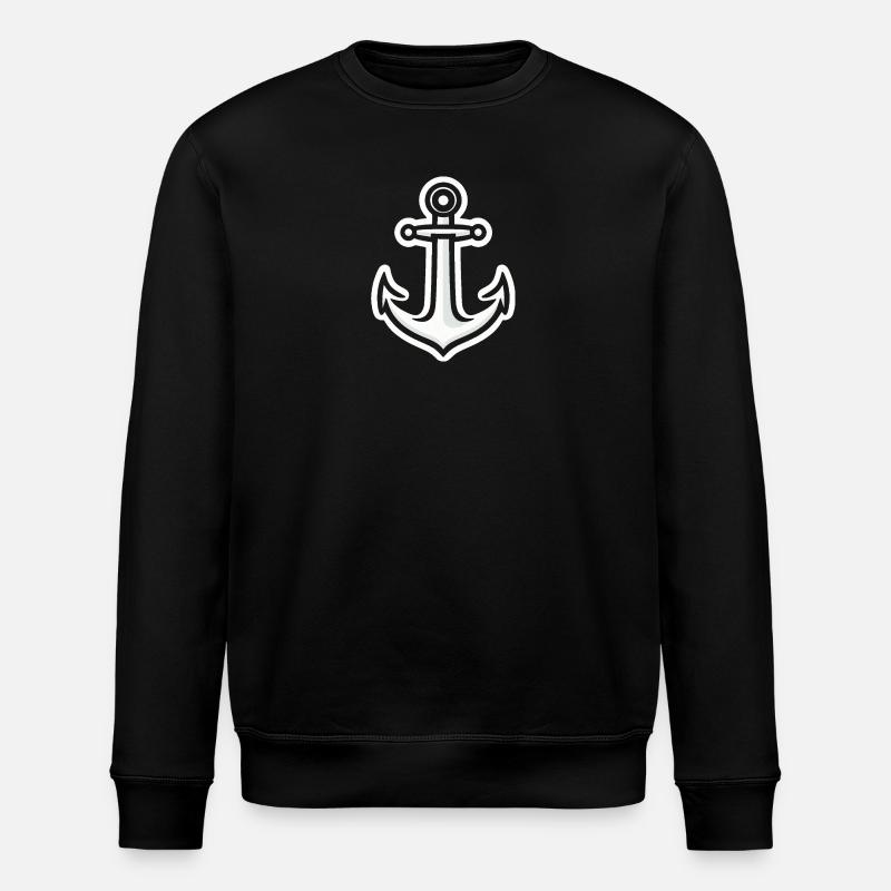 Autocollants d’ancre Simple - Sweat bio ROLLER Stanley/Stella Unisexe - noir