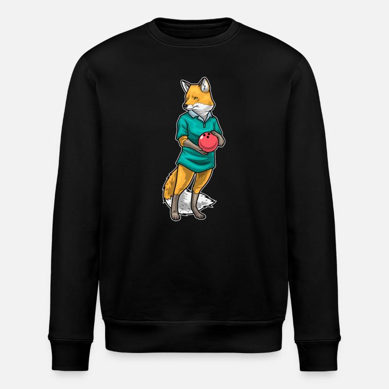 Fuchs Bowling Bowlingkugel - Stanley/Stella Unisex Bio-Sweatshirt ROLLER - Schwarz