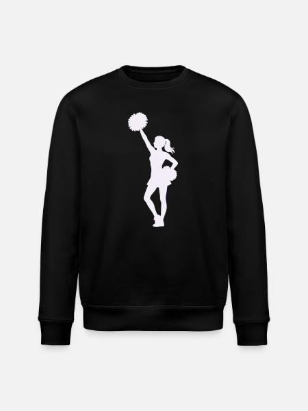 Cheerleading Silhouette mit Pompons - Stanley/Stella Unisex Bio-Sweatshirt ROLLER - Schwarz