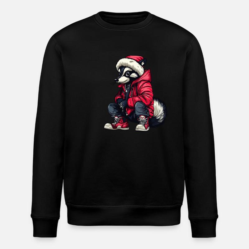 Skunk Mode Hiver - Sweat bio ROLLER Stanley/Stella Unisexe - noir