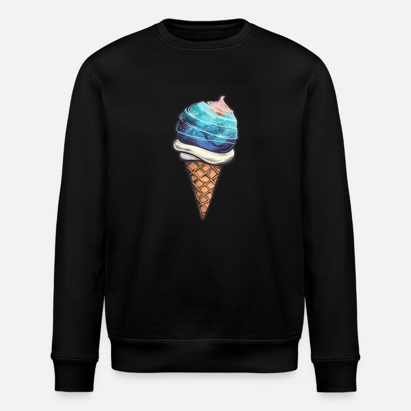 Eis-Planet Merkur - Stanley/Stella Unisex Bio-Sweatshirt ROLLER - Schwarz