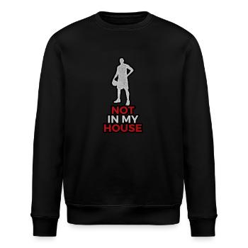 NOT IN MY HOUSE GRUNGE - Stanley/Stella ROLLER Unisex Organic Sweatshirt - black - Front - Nik (191cm)