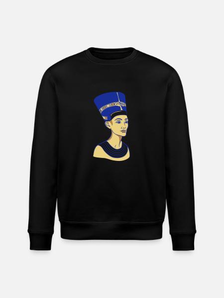 Nofretete Königin - Stanley/Stella Unisex Bio-Sweatshirt ROLLER - Schwarz