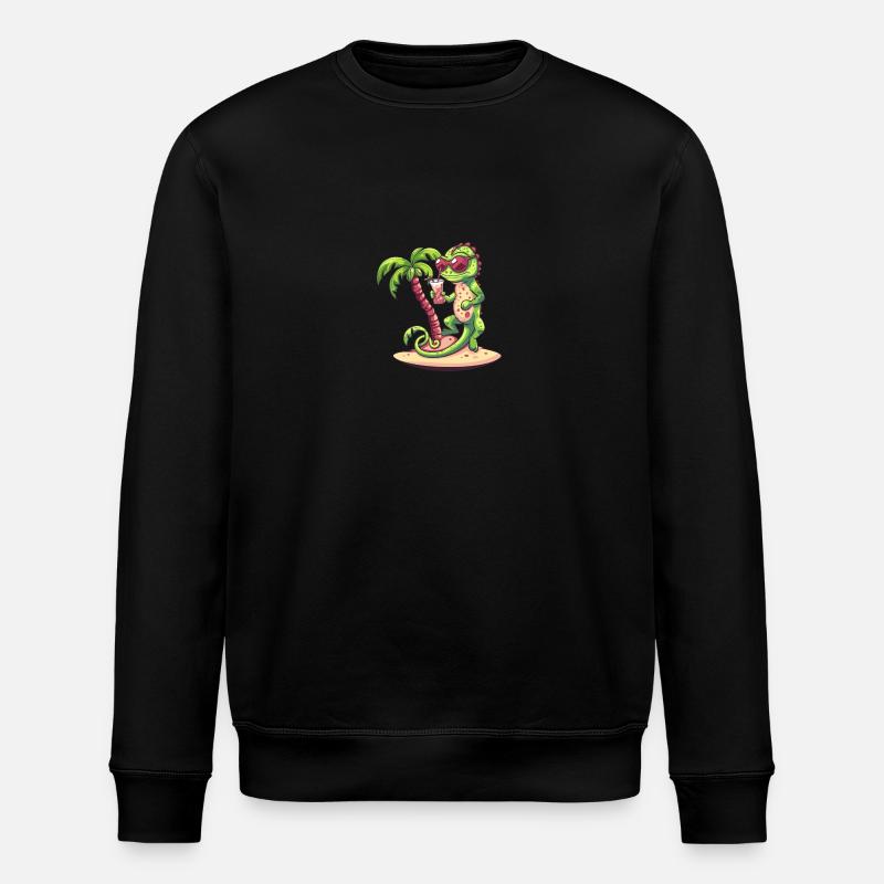 Chameleon Summer Beach Bande dessinée - Sweat bio ROLLER Stanley/Stella Unisexe - noir