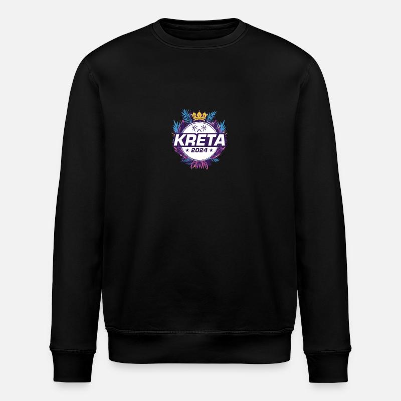 Kreta 2024 - Stanley/Stella Unisex Bio-Sweatshirt ROLLER - Schwarz