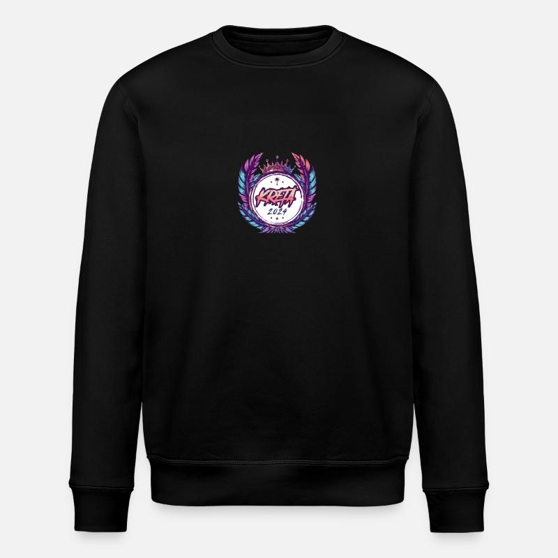Kreta 2024 Wappen - Stanley/Stella Unisex Bio-Sweatshirt ROLLER - Schwarz