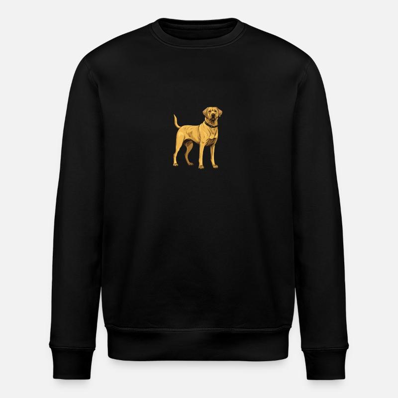 Labrador Hund - Stanley/Stella Unisex Bio-Sweatshirt ROLLER - Schwarz
