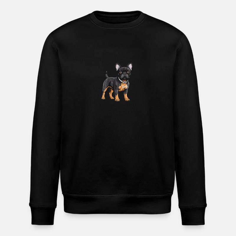 Bouledogue Français - Sweat bio ROLLER Stanley/Stella Unisexe - noir