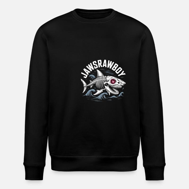 Jawsrawboy squelette requin illustration - Sweat bio ROLLER Stanley/Stella Unisexe - noir