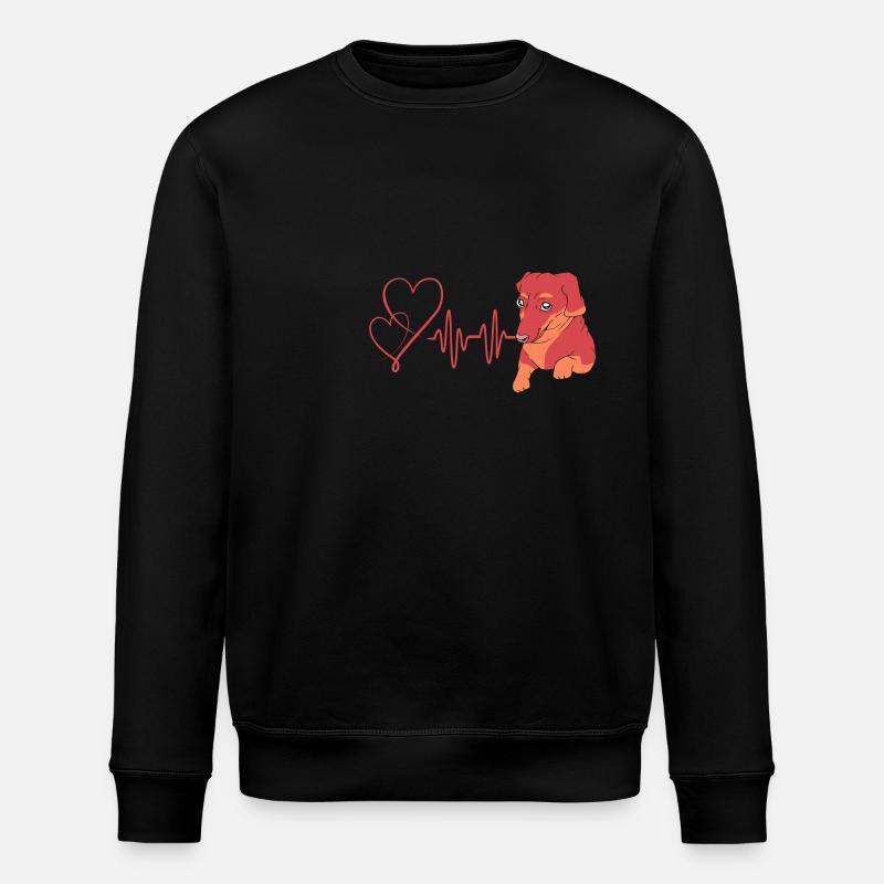Dachshund - Stanley/Stella ROLLER Unisex Organic Sweatshirt - black