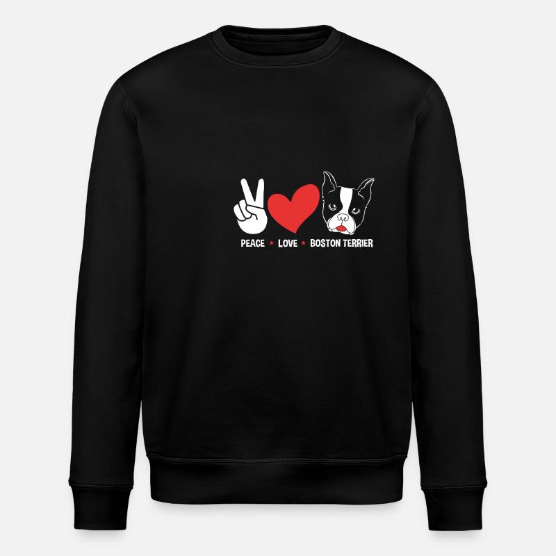Boston Terrier - Sweat bio ROLLER Stanley/Stella Unisexe - noir