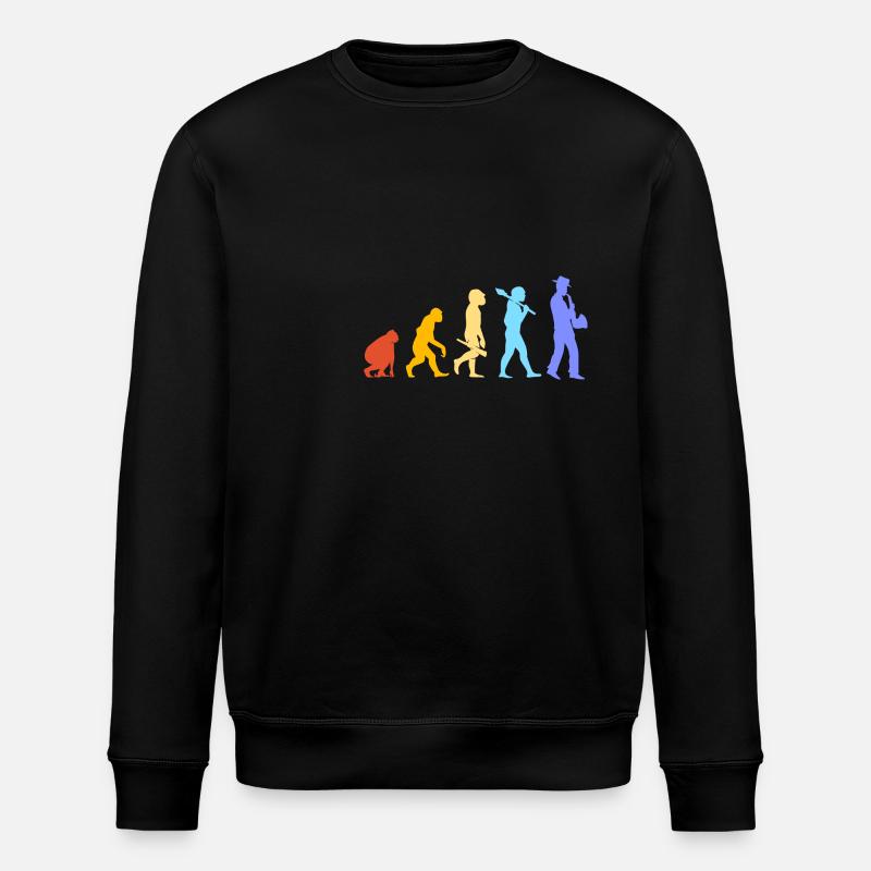Saxophone Saxophonist - Stanley/Stella ROLLER Unisex Organic Sweatshirt - black