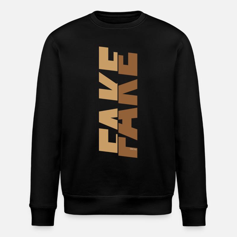 Fake superscript - Stanley/Stella ROLLER Unisex Organic Sweatshirt - black