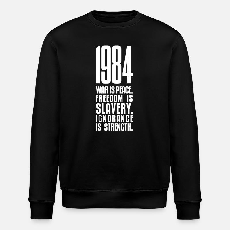 1984 (dunkel) - Stanley/Stella Unisex Bio-Sweatshirt ROLLER - Schwarz