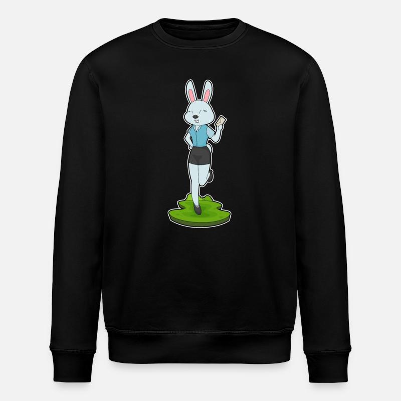 Lettre du secrétaire Bunny - Sweat bio ROLLER Stanley/Stella Unisexe - noir