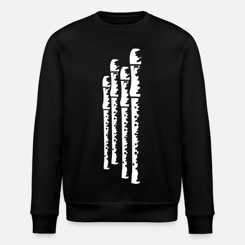Flöten - Stanley/Stella Unisex Bio-Sweatshirt ROLLER - Schwarz