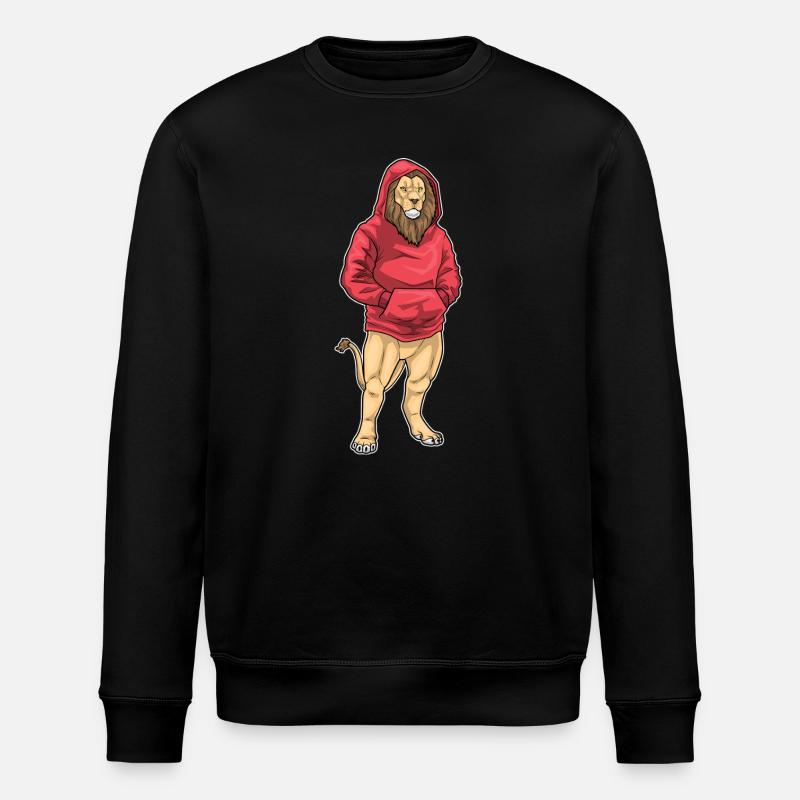 Löwe Winter - Stanley/Stella Unisex Bio-Sweatshirt ROLLER - Schwarz