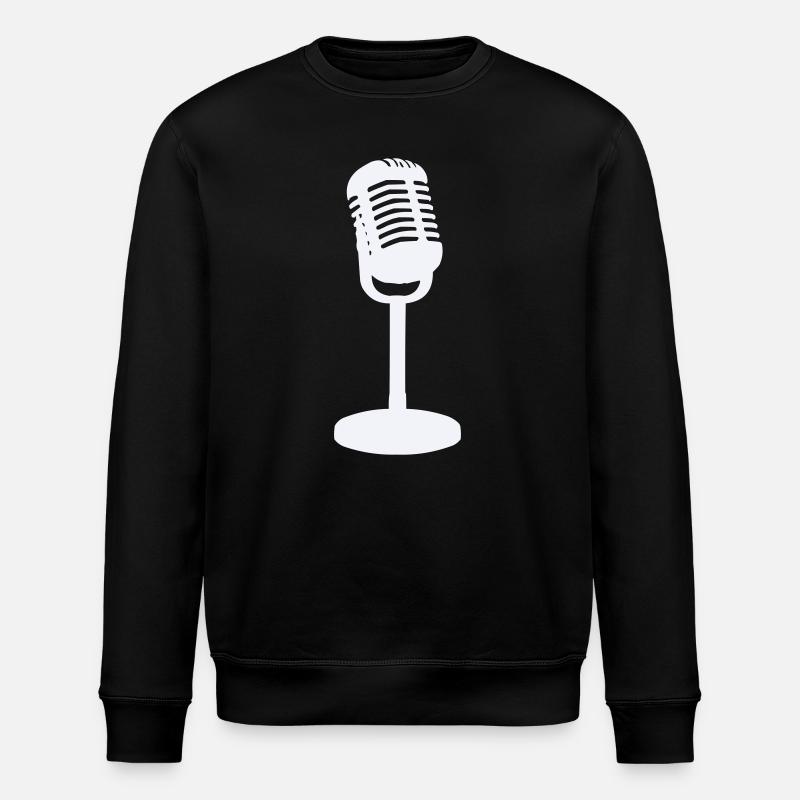 Mikrofon - Stanley/Stella Unisex Bio-Sweatshirt ROLLER - Schwarz