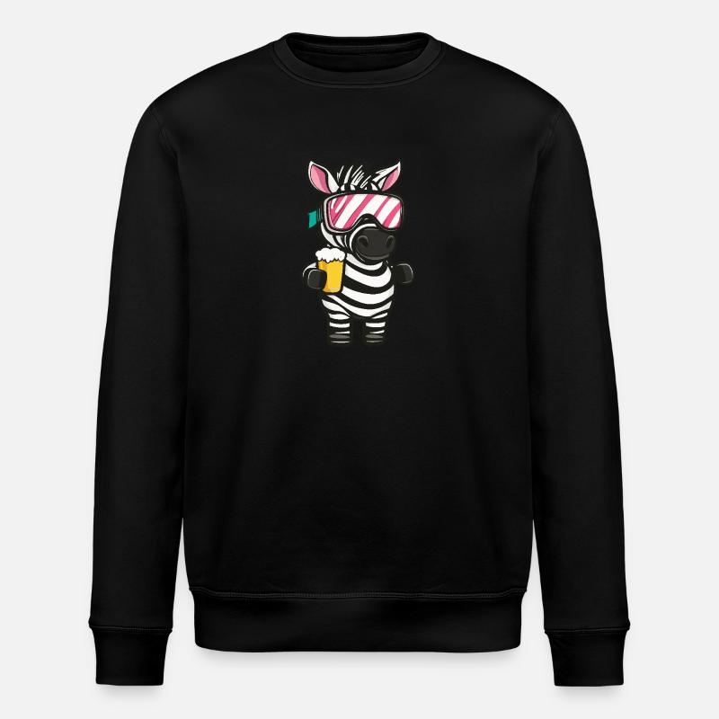 Bière Zebra Après-Ski - Sweat bio ROLLER Stanley/Stella Unisexe - noir