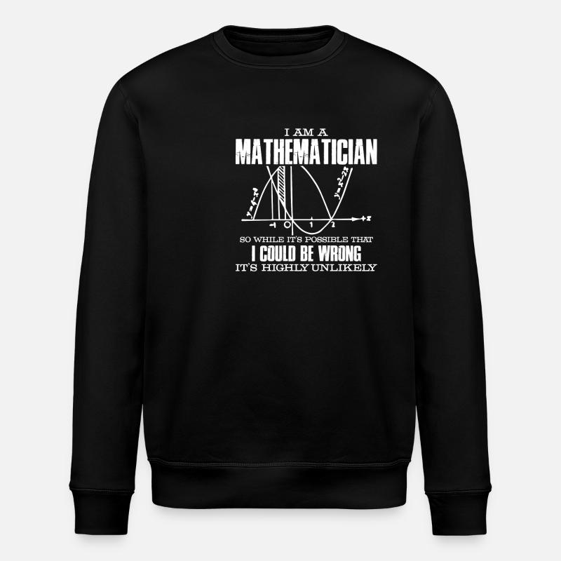Mathematiker Ich bin ein Mathematiker - Stanley/Stella Unisex Bio-Sweatshirt ROLLER - Schwarz