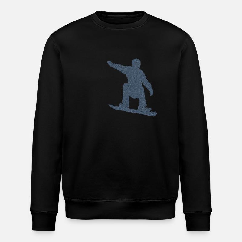 Snowboarder Geschenkideen Snowboard - Stanley/Stella Unisex Bio-Sweatshirt ROLLER - Schwarz