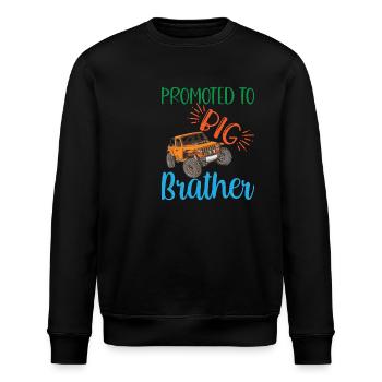 grand frère, Promu grand frère Cadeau - Sweat bio ROLLER Stanley/Stella Unisexe - noir - Devant - Nik (191cm)