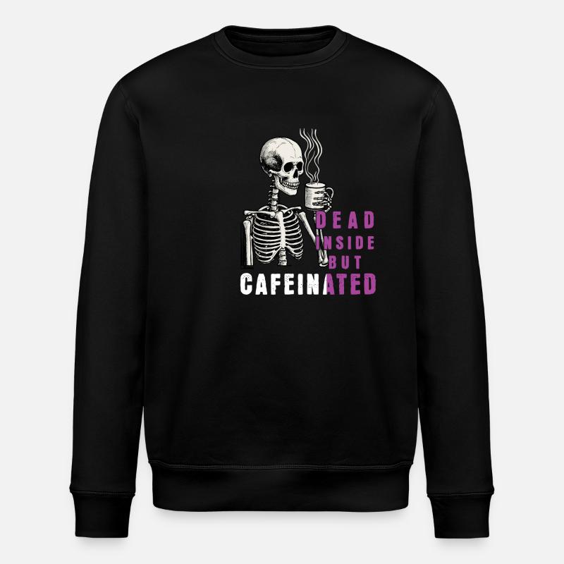 Lustiger Kaffee Spruch - Stanley/Stella Unisex Bio-Sweatshirt ROLLER - Schwarz