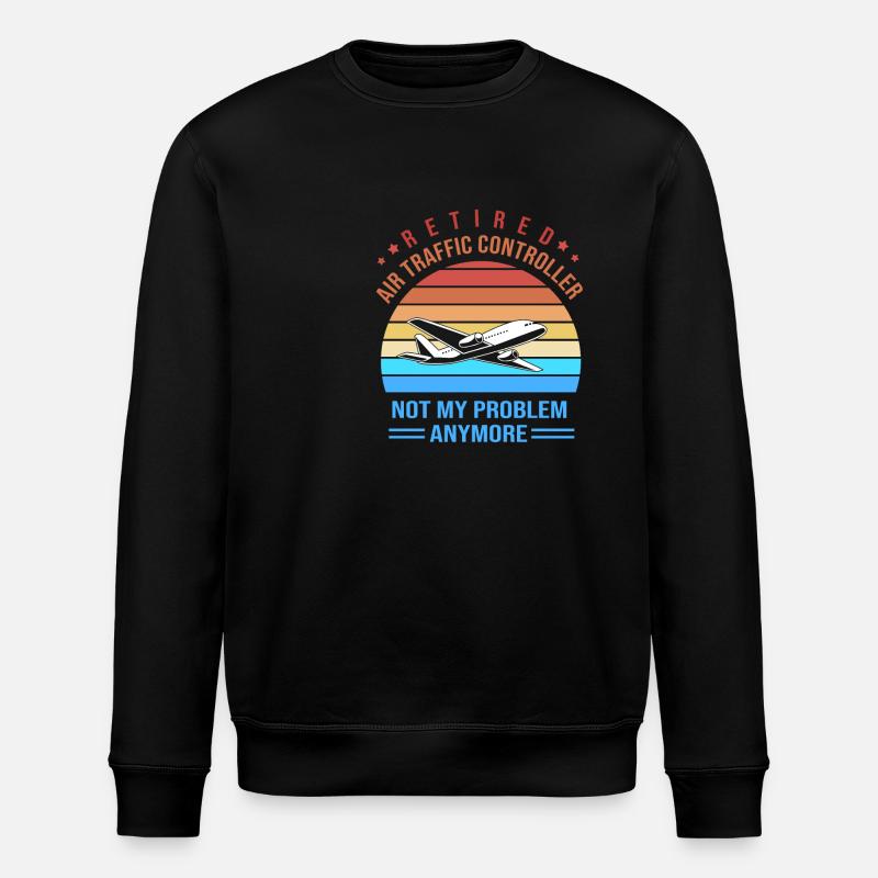 Air traffic controller - Stanley/Stella ROLLER Unisex Organic Sweatshirt - black