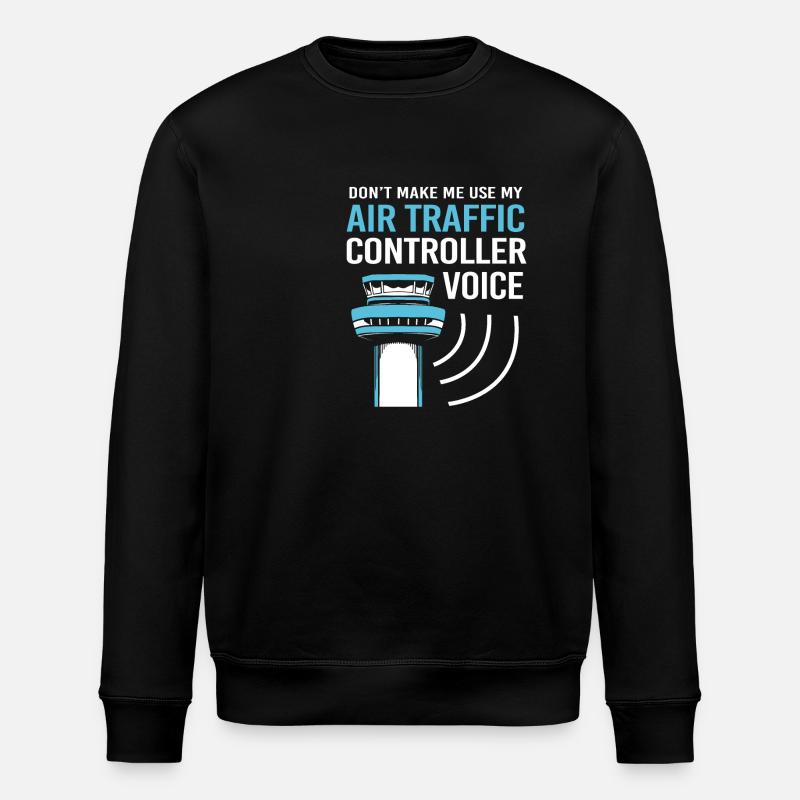 Air traffic controller - Stanley/Stella ROLLER Unisex Organic Sweatshirt - black